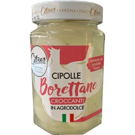 Cibulky Borretane v sladkokyselém nálevu 290g
