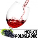 Merlot - Polosladké 1l (včetně PET lahve)