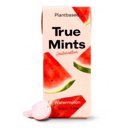 TRUE MINT pastilky bez cukru s příchutí watermelon 13 g