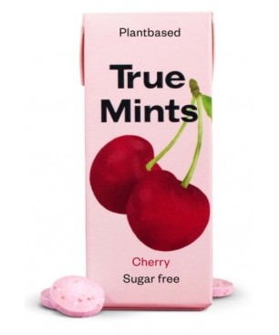 TRUE MINT pastilky bez cukru s příchutí třešně 13 g