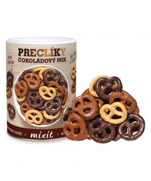 Mix preclíků v čokoládě 250 g.